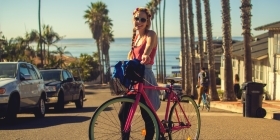 Реклама на велосипеде