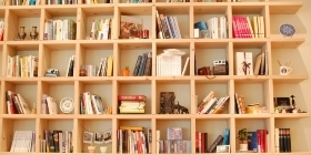 «Растяжной» книжный шкаф